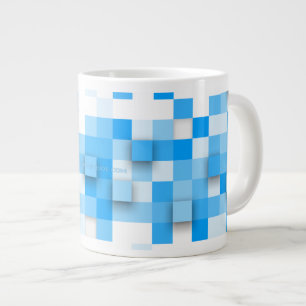 SlipperyJoe's Quadrat Kunstwerk Mosaik modernen dr Jumbo-Tasse