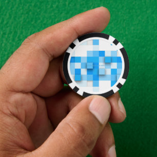 SlipperyJoe's Quadrat Kunstwerk Mosaik modernen dr Pokerchips