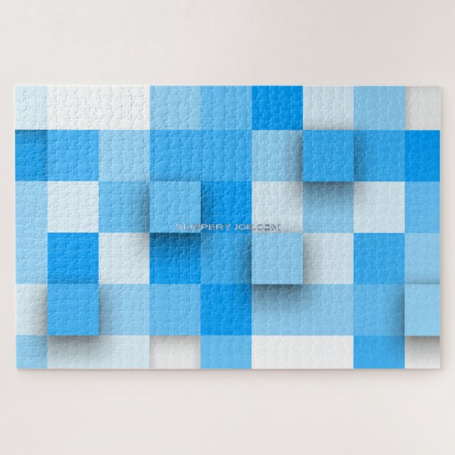 SlipperyJoe's Quadrat Kunstwerk Mosaik modernen dr Puzzle (Horizontal)