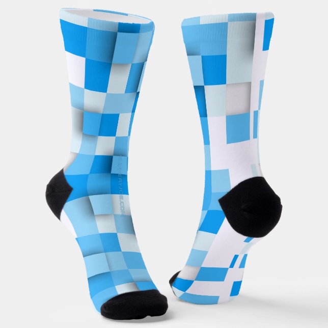SlipperyJoe's Quadrat Kunstwerk Mosaik modernen dr Socken (Gewinkelt)