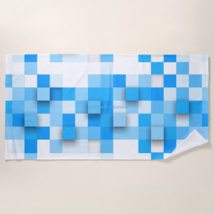 SlipperyJoe's Quadrat Kunstwerk Mosaik modernen dr Strandtuch