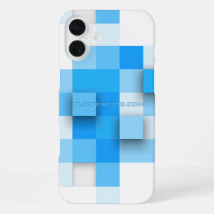 SlipperyJoe's Quadrate Kunstwerk Mosaik modern dre iPhone 16 Plus Hülle