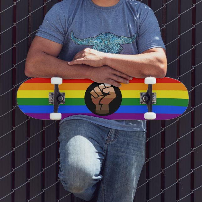 SlipperyJoe's Quee Gay-Gay-Geschenke "People of Co Skateboard (Außenbereich 3)