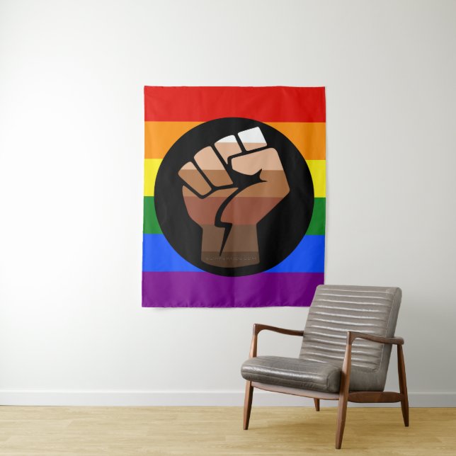 SlipperyJoe's Quee Gay-Gay-Geschenke "People of Co Wandteppich (Beispiel)