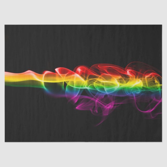SlipperyJoe's Rainbow smoke vapour ripple rainbow  Seidenpapier (Vorderseite)