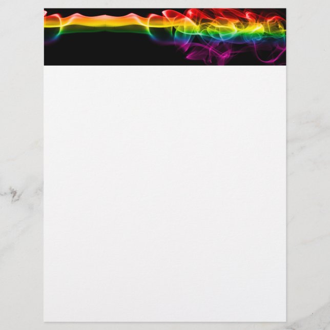 SlipperyJoe's rauchlebendige Regenbogenfarben feie Briefbogen (Vorderseite)