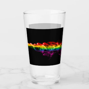 SlipperyJoe's rauchlebendige Regenbogenfarben feie Glas