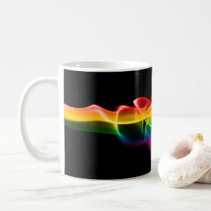 SlipperyJoe's rauchlebendige Regenbogenfarben feie Kaffeetasse