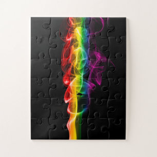 SlipperyJoe's rauchlebendige Regenbogenfarben feie Puzzle