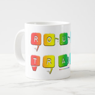 SlipperyJoe's rauer Handel queere Pop-Typografie S Jumbo-Tasse