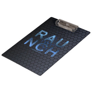 SlipperyJoe's raunch metallischen großen blauen Bu Klemmbrett