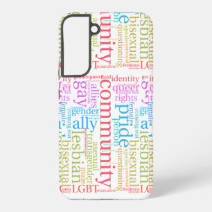 SlipperyJoe's Regenbogen-LGBTQ + -Community-Wortwo Samsung Galaxy Hülle