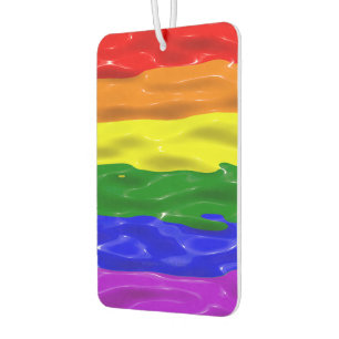 SlipperyJoe's Regenbogenfarben glänzen Flüssigkeit Autolufterfrischer