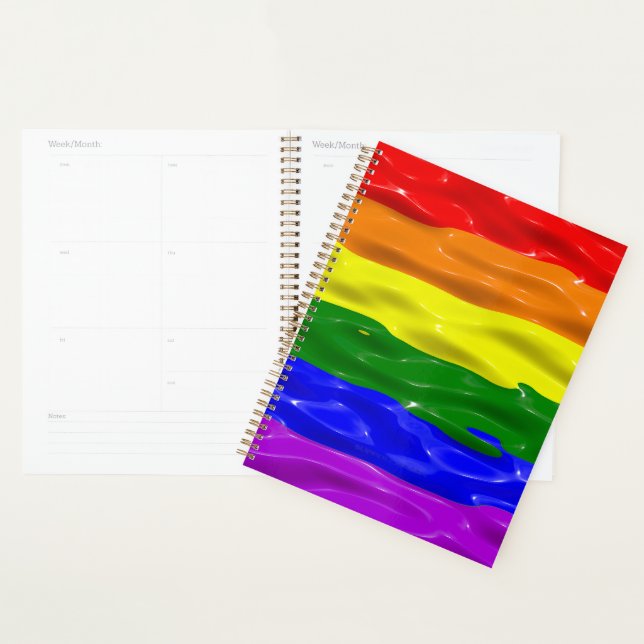 SlipperyJoe's Regenbogenfarben glänzen Flüssigkeit Planer (Anzeige)