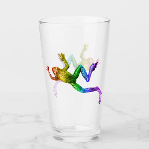 SlipperyJoe's regenbogenfarbener Frosch gerenderte Glas