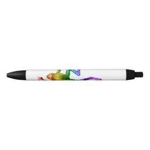 SlipperyJoe's regenbogenfarbener Frosch gerenderte Kugelschreiber