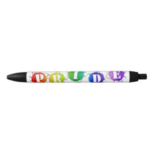 SlipperyJoe's regenbogenfarbenes Pride-Schild plat Kugelschreiber