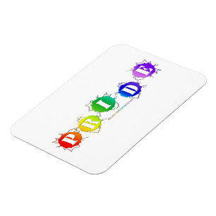 SlipperyJoe's regenbogenfarbenes Pride-Schild plat Magnet