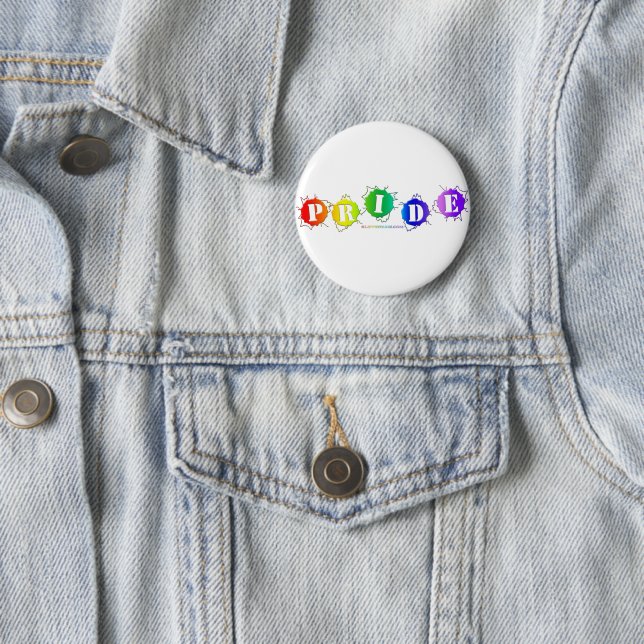 SlipperyJoe's regenbogenfarbenes Stolz-Zeichen dor Button (Beispiel)