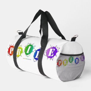 SlipperyJoe's regenbogenfarbenes Stolz-Zeichen dor Duffle Bag