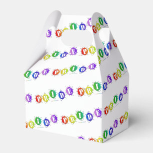 SlipperyJoe's regenbogenfarbenes Stolz-Zeichen dor Geschenkschachtel