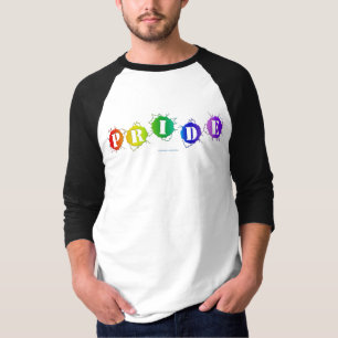 SlipperyJoe's regenbogenfarbenes Stolz-Zeichen dor T-Shirt