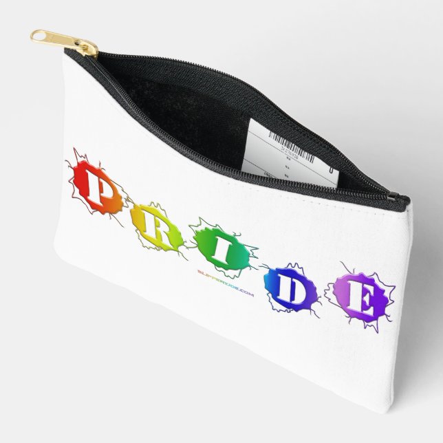 SlipperyJoe's regenbogenfarbenes Stolz-Zeichen dor Zubehörtasche (Offen)