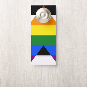 SlipperyJoes Regenbogenflagge für gerade Verbündet Türanhänger