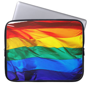 SlipperyJoe's Regenbogenflagge schwankt Stolzfarbe Laptopschutzhülle
