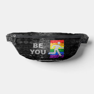 SlipperyJoes Regenbogenstolz-Farben-Panel Stadtbil Bauchtasche