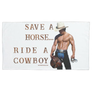 SlipperyJoe's rette Pferd reit Stroh Cowboyhut Mus Kissenbezug