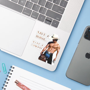 SlipperyJoe's rette Pferd reite Strohhut Cowboyhut Aufkleber