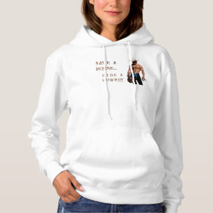 SlipperyJoe's rette Pferd reite Strohhut Cowboyhut Hoodie
