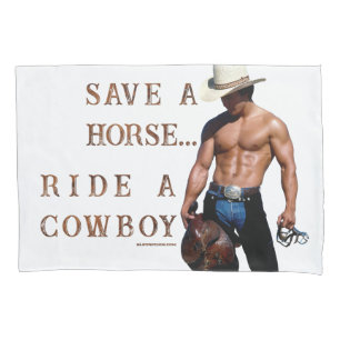 SlipperyJoe's rette Pferd reite Strohhut Cowboyhut Kissenbezug