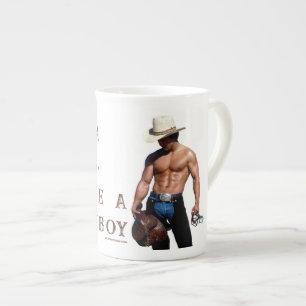 SlipperyJoe's rette Pferd reite Strohhut Cowboyhut Prozellantasse