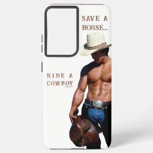 SlipperyJoe's rette Pferd reite Strohhut Cowboyhut Samsung Galaxy Hülle
