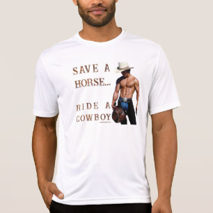 SlipperyJoe's rette Pferd reite Strohhut Cowboyhut T-Shirt