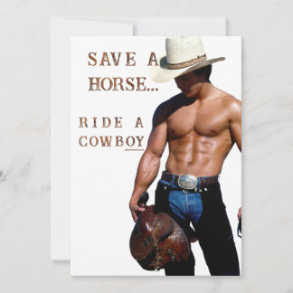 SlipperyJoe's rette Pferd Reitstroh Cowboyhut Mus Feiertagskarte