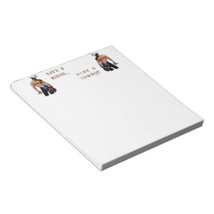 SlipperyJoe's rettend Pferderückfahrt Strohhut Notizblock