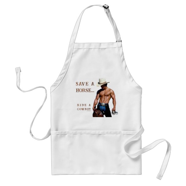 SlipperyJoe's rettend Pferderückfahrt Strohhut Schürze (Vorne)