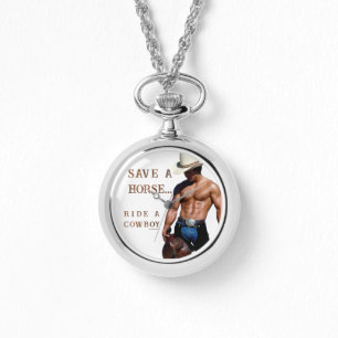 SlipperyJoe's Rettet ein Pferd reiten Ein Cowboy,  Armbanduhr