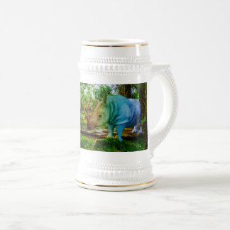 SlipperyJoe's rhinoceros lush tropical setting pri Bierglas