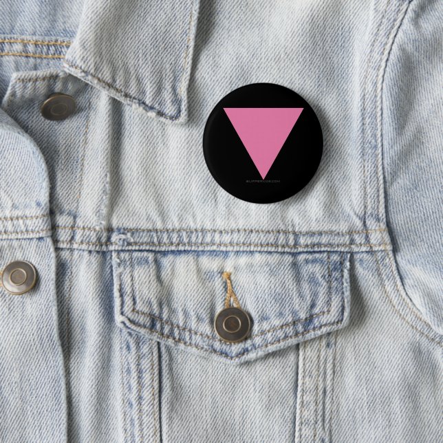 SlipperyJoe's rosa Dreiecksflagge hellrosa Symbol Button (Beispiel)