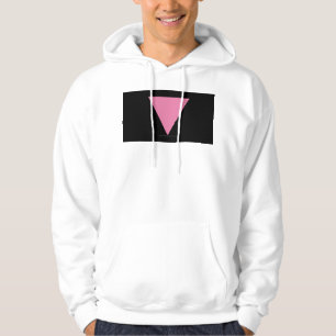 SlipperyJoe's rosa Dreiecksflagge hellrosa Symbol Hoodie