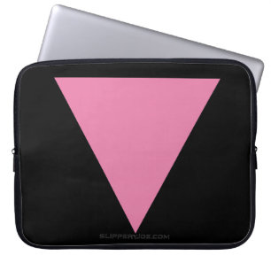 SlipperyJoe's rosa Dreiecksflagge hellrosa Symbol Laptopschutzhülle