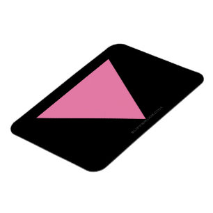 SlipperyJoe's rosa Dreiecksflagge hellrosa Symbol Magnet