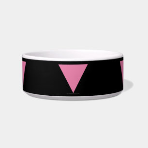 SlipperyJoe's rosa Dreiecksflagge hellrosa Symbol Napf