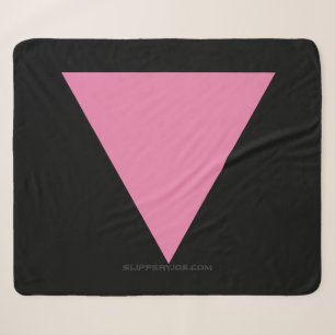 SlipperyJoe's rosa Dreiecksflagge hellrosa Symbol Sherpadecke