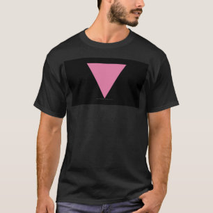 SlipperyJoe's rosa Dreiecksflagge hellrosa Symbol T-Shirt