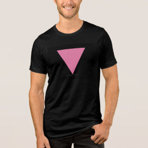 SlipperyJoe's rosa Dreiecksflagge hellrosa Symbol Tri-Blend Shirt
